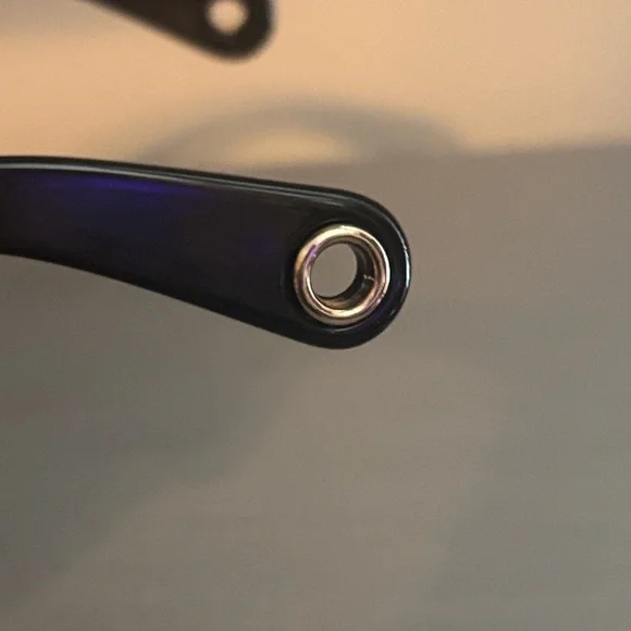 Lanvin Black Sunglasses with Multicolor Chevron Accents - Picture 6 of 9